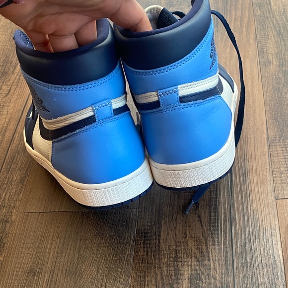 2019 Air Jordan Retro High  OG obsidian  Tops in Blue and Black - Picture 4 of 16